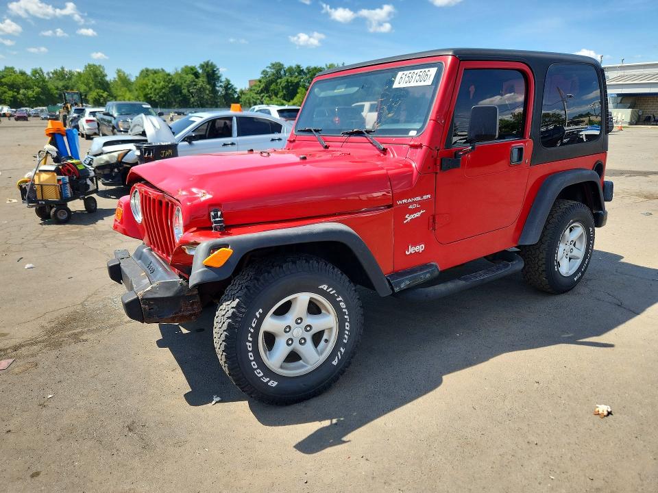 Продажа на аукционе авто 2000 Jeep Wrangler / Tj, vin: 1J4FA49S1YP779411, номер лота: 61581506
