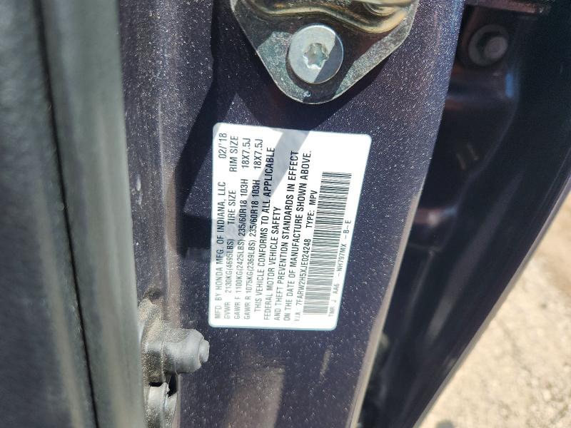 85624935 :رقم المزاد ، 7FARW2H5XJE024248 vin ، 2018 Honda Cr-v مزاد بيع
