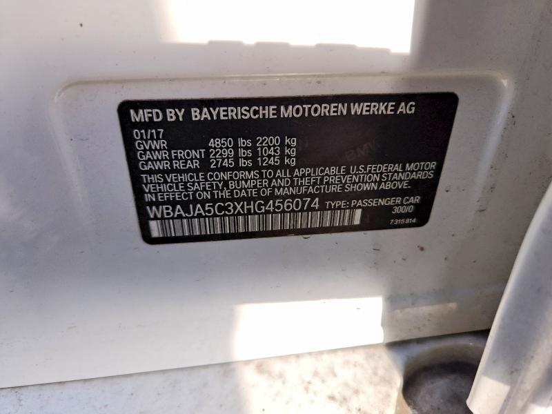 Продажа на аукционе авто 2017 Bmw 530, vin: WBAJA5C3XHG456074, номер лота: 61441636