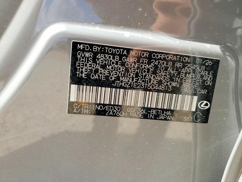 Aukcja sprzedaży 2026 Lexus Is 350, vin: JTHGZ1E23T5044813, numer aukcji: 85614525