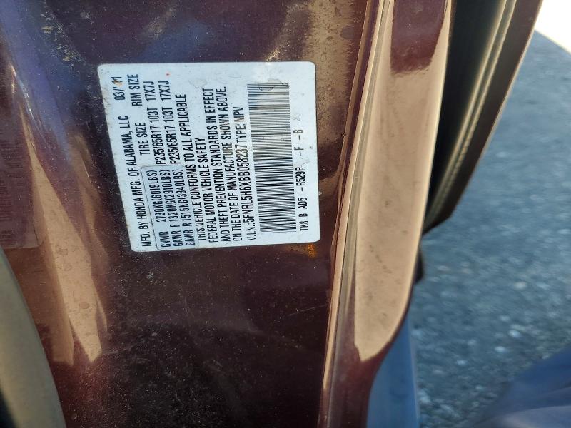 Продажа на аукционе авто 2011 Honda Odyssey, vin: 5FNRL5H6XBB058237, номер лота: 61034016