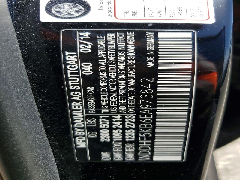 Aukcja sprzedaży 2014 Mercedes-benz E, vin: WDDHF5KB6EA973842, numer aukcji: 61207106