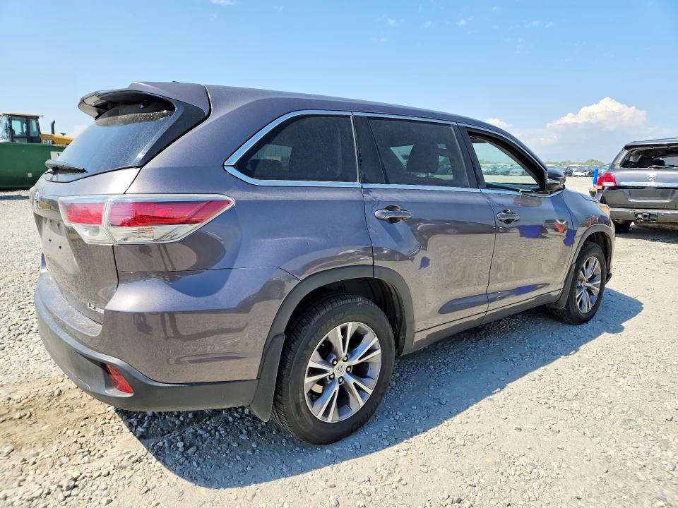 Продаж на аукціоні авто 2015 Toyota Highlander, vin: 5TDBKRFH9FS102195, номер лоту: 61880056