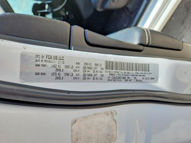 60204186 :رقم المزاد ، 1C4RJECG9HC719025 vin ، 2017 Jeep Grand Cherokee مزاد بيع