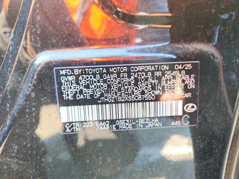 Продажа на аукционе авто 2025 Lexus Is 350, vin: JTHGZ1B2XS5087550, номер лота: 60029206