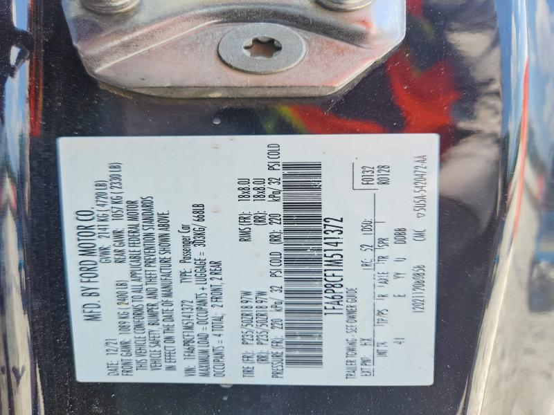 62987396 :رقم المزاد ، 1FA6P8CF1M5141372 vin ، 2021 Ford Mustang مزاد بيع