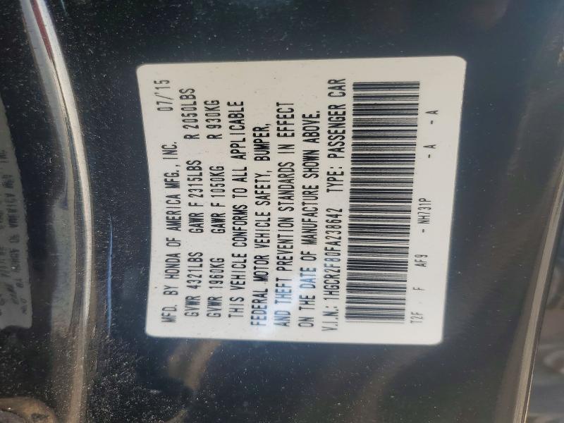 Aukcja sprzedaży 2015 Honda Accord, vin: 1HGCR2F80FA238642, numer aukcji: 85628425