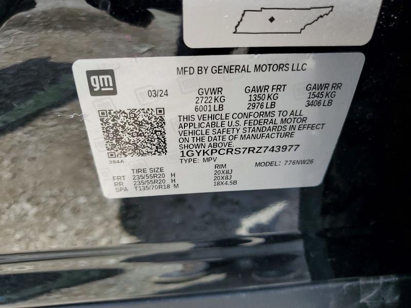 Aukcja sprzedaży 2024 Cadillac Xt6, vin: 1GYKPCRS7RZ743977, numer aukcji: 60821086