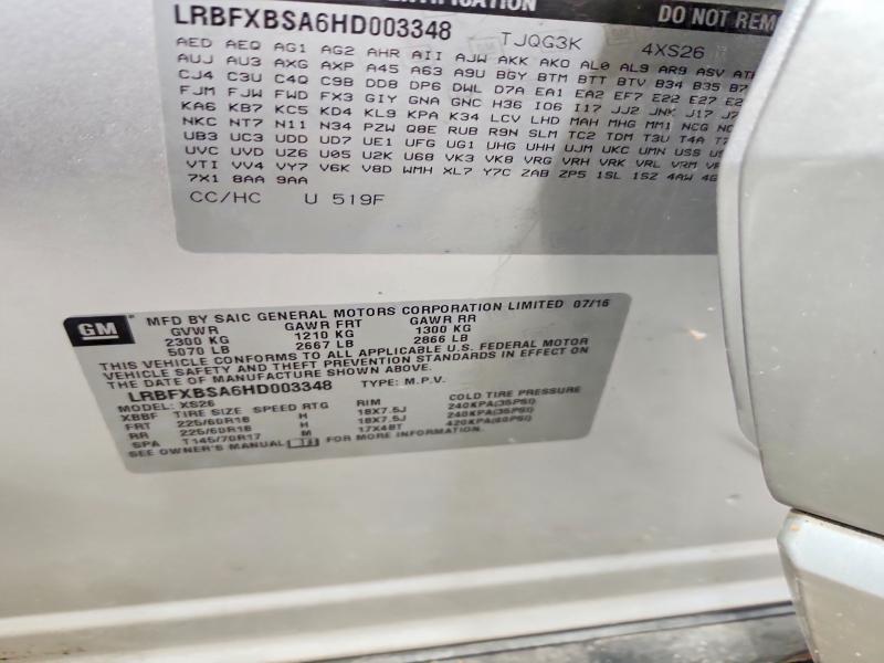 Aukcja sprzedaży 2017 Buick Envision, vin: LRBFXBSA6HD003348, numer aukcji: 60809076
