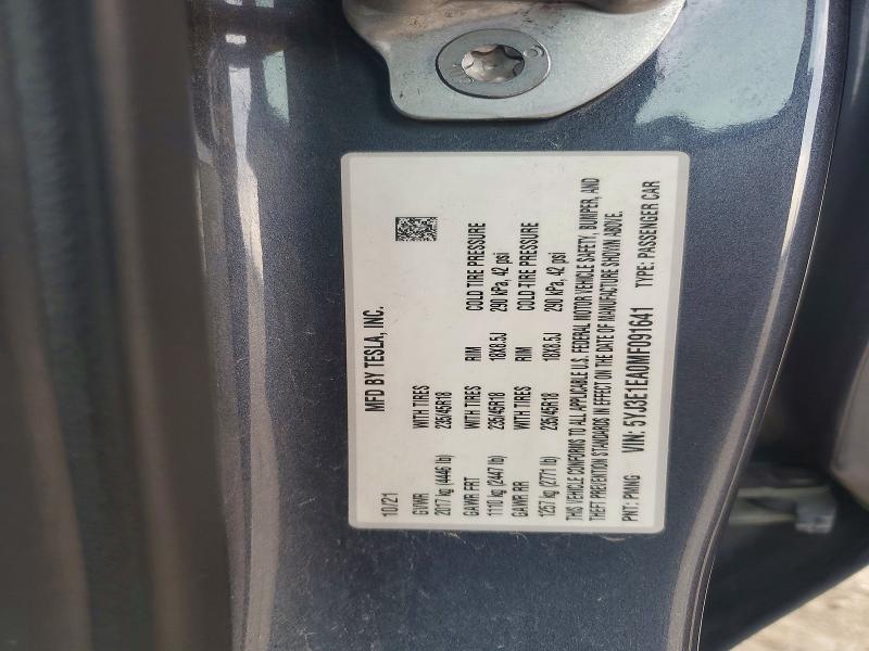 Aukcja sprzedaży 2021 Tesla Model 3, vin: 5YJ3E1EA0MF091641, numer aukcji: 62834116