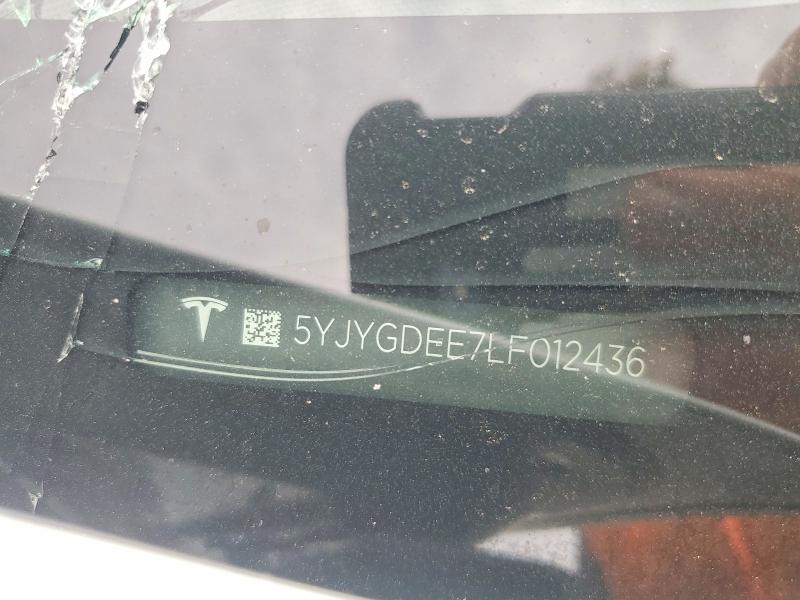 61373686 :رقم المزاد ، 5YJYGDEE7LF012436 vin ، 2020 Tesla Model Y مزاد بيع