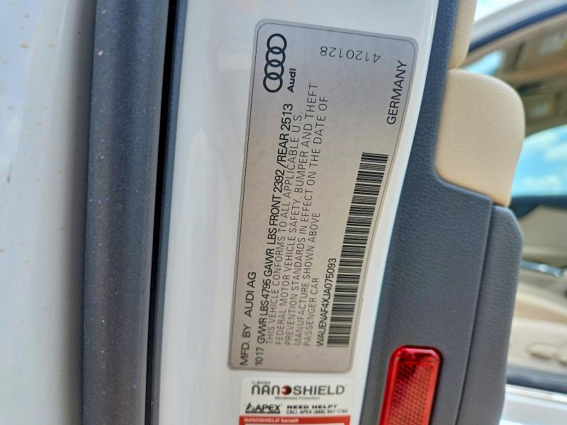 Продаж на аукціоні авто 2018 Audi A4, vin: WAUENAF4XJA075093, номер лоту: 62903486