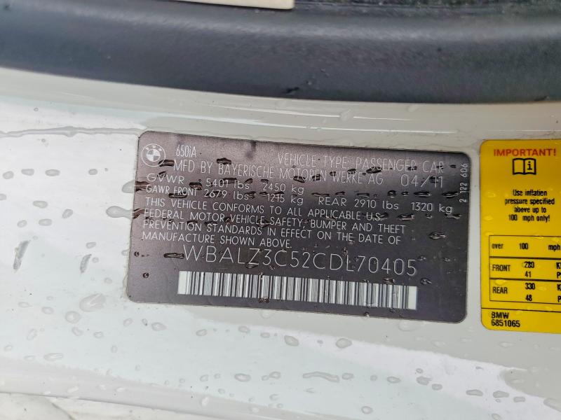 Продаж на аукціоні авто 2012 Bmw 650, vin: WBALZ3C52CDL70405, номер лоту: 85621205