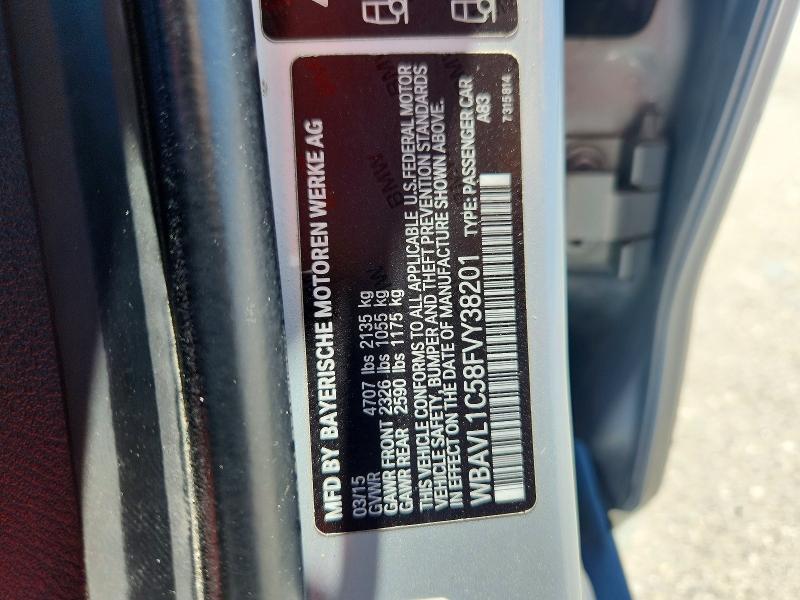 Продажа на аукционе авто 2015 Bmw X1, vin: WBAVL1C58FVY38201, номер лота: 59831346