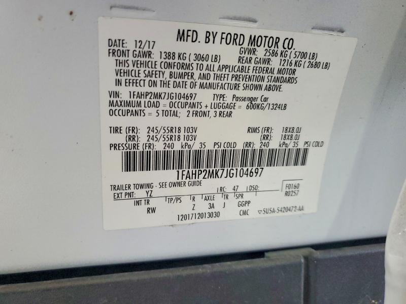 Aukcja sprzedaży 2018 Ford Taurus, vin: 1FAHP2MK7JG104697, numer aukcji: 59672926