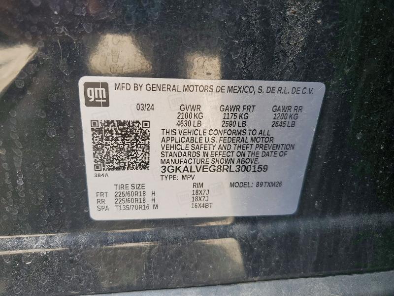 Aukcja sprzedaży 2024 Gmc Terrain, vin: 3GKALVEG8RL300159, numer aukcji: 60468056