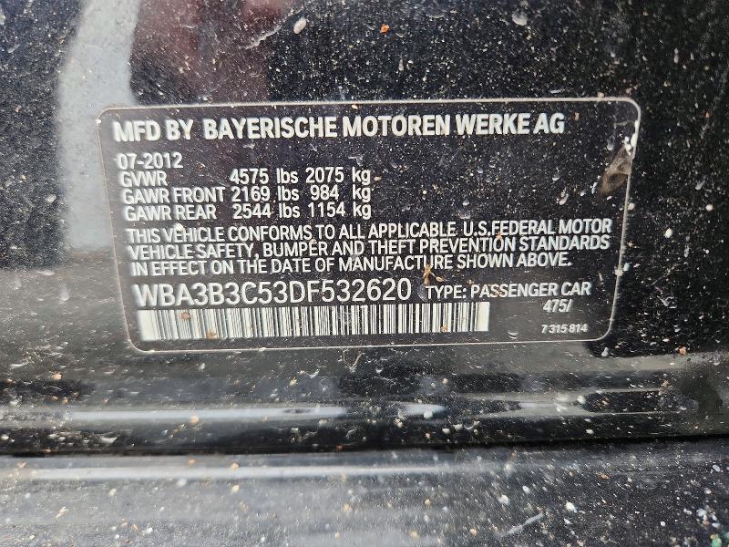 Aukcja sprzedaży 2013 Bmw 328, vin: WBA3B3C53DF532620, numer aukcji: 60419166