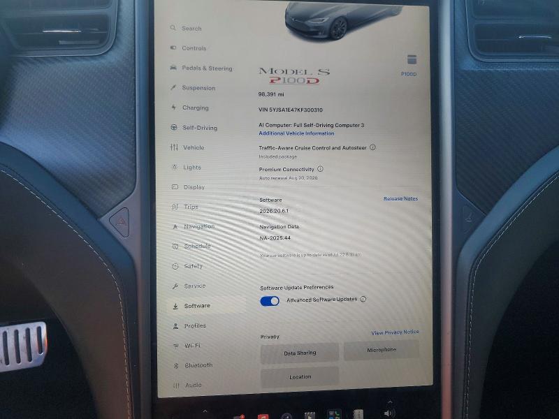 Aukcja sprzedaży 2019 Tesla Model S, vin: 5YJSA1E47KF300310, numer aukcji: 61643146