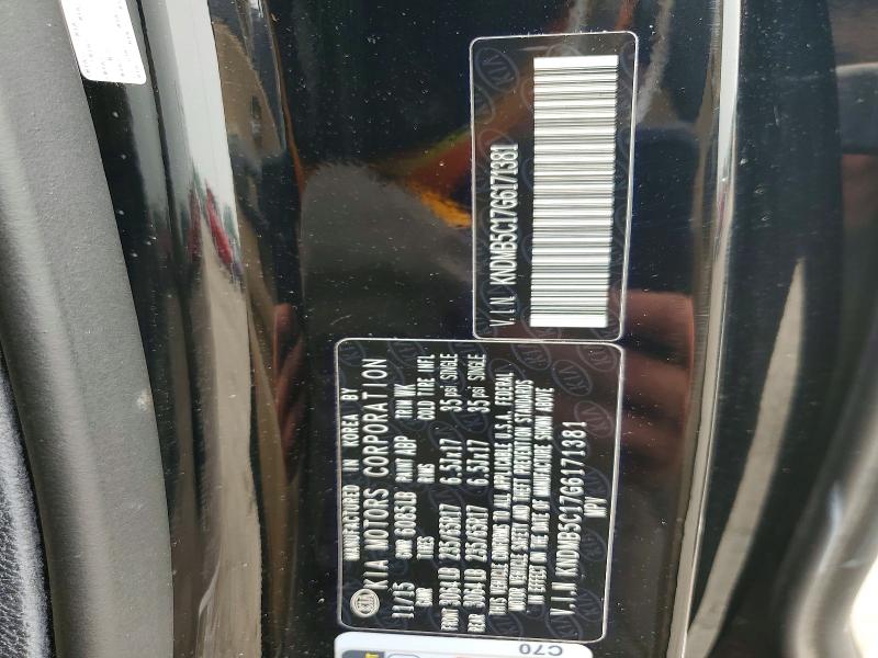 2016 Kia Sedona მანქანა იყიდება აუქციონზე, vin: KNDMB5C17G6171381, აუქციონის ნომერი: 61026946