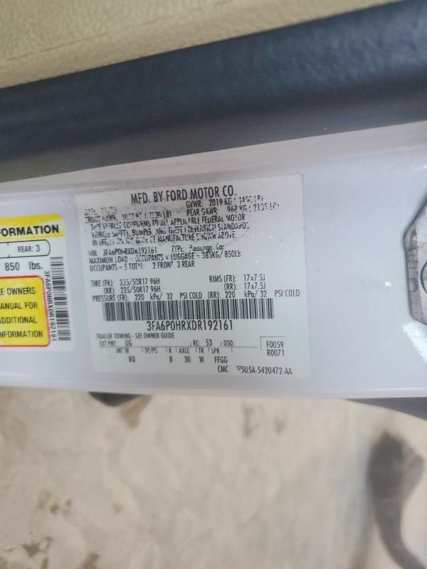 Продаж на аукціоні авто 2013 Ford Fusion, vin: 3FA6P0HRXDR192161, номер лоту: 61886346