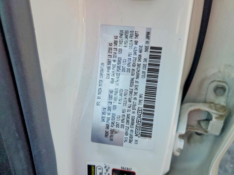 58980046 :رقم المزاد ، JM3TB3DV6E0443301 vin ، 2014 Mazda Cx-9 مزاد بيع