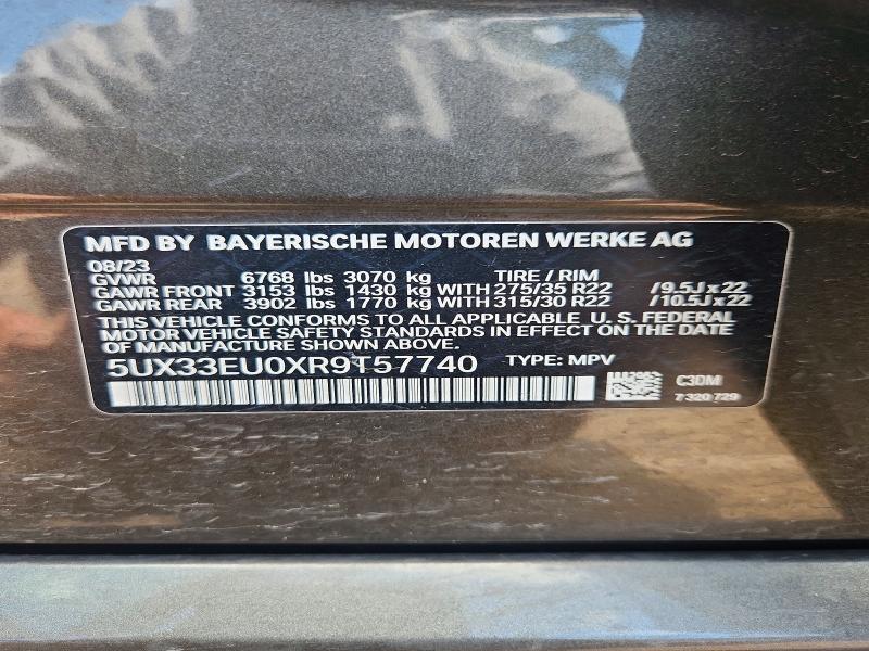 Продаж на аукціоні авто 2024 Bmw X5, vin: 5UX33EU0XR9T57740, номер лоту: 59532726