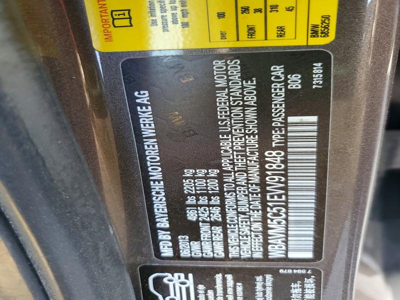Aukcja sprzedaży 2014 Bmw X1, vin: WBAVM5C51EVV91848, numer aukcji: 59626666