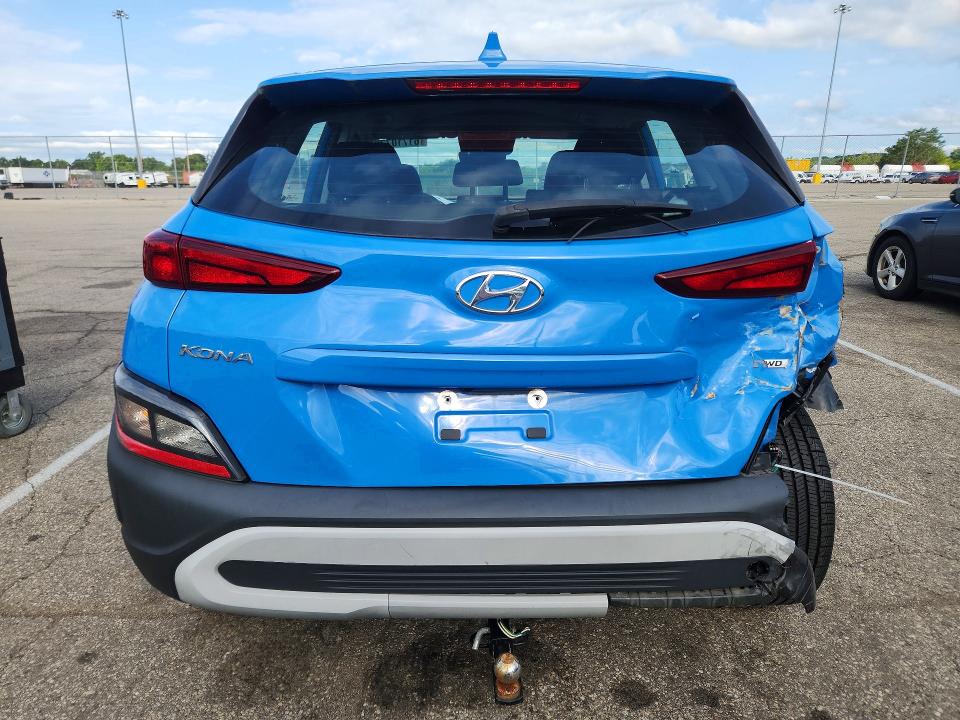61710776 :رقم المزاد ، KM8K2CAB8NU846828 vin ، 2022 Hyundai Kona مزاد بيع
