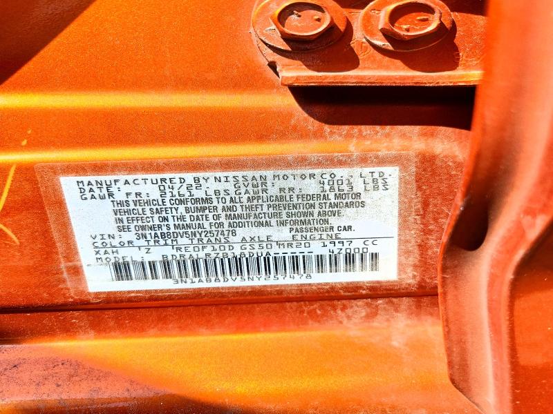Продаж на аукціоні авто 2022 Nissan Sentra, vin: 3N1AB8DV5NY257478, номер лоту: 60032026