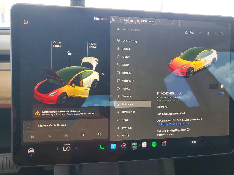 60364956 :رقم المزاد ، 5YJ3E1EB1MF923867 vin ، 2021 Tesla Model 3 مزاد بيع
