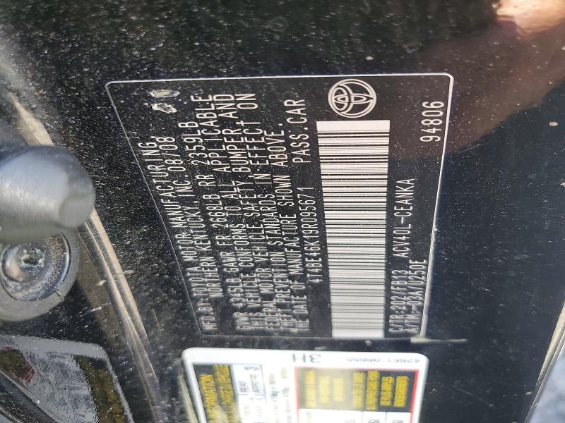 2009 Toyota Camry მანქანა იყიდება აუქციონზე, vin: 4T4BE46K19R095671, აუქციონის ნომერი: 60131856