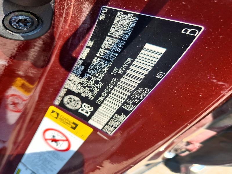 Aukcja sprzedaży 2014 Lexus Rx, vin: 2T2BK1BA1EC233358, numer aukcji: 61043946