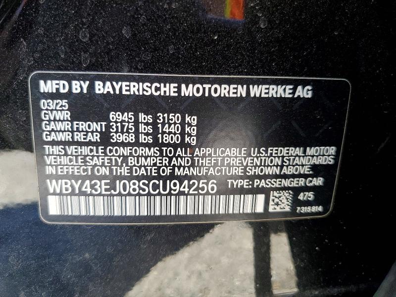 Продажа на аукционе авто 2025 Bmw I7, vin: WBY43EJ08SCU94256, номер лота: 60492306