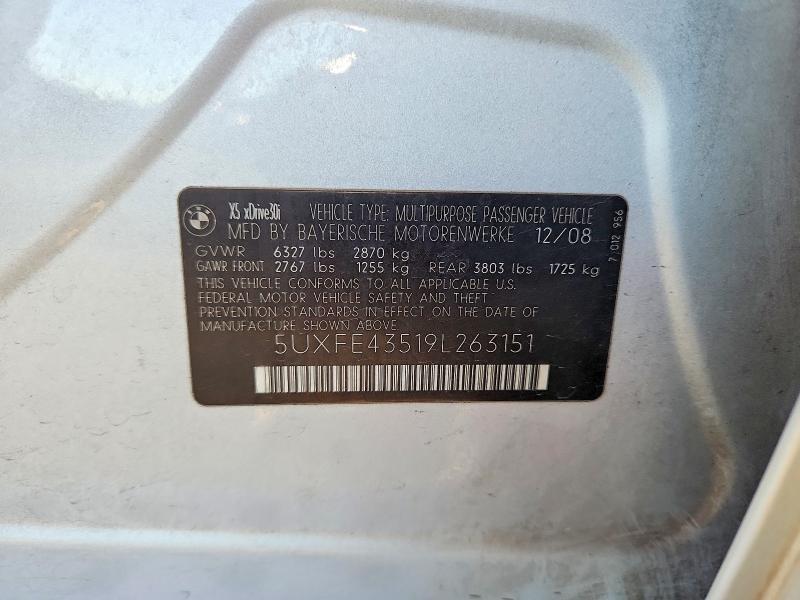 61321956 :رقم المزاد ، 5UXFE43519L263151 vin ، 2009 Bmw X5 مزاد بيع