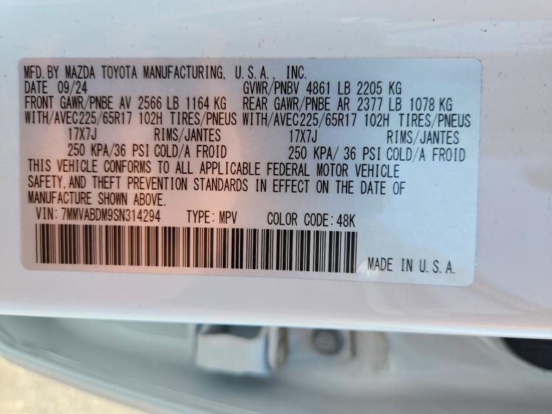 Продаж на аукціоні авто 2025 Mazda Cx-50, vin: 7MMVABDM9SN314294, номер лоту: 61058146