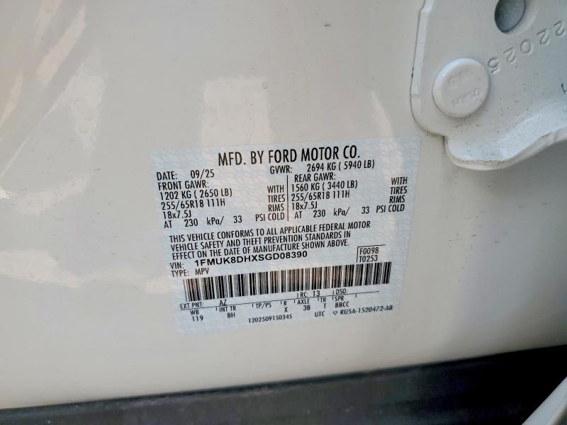 Продажа на аукционе авто 2025 Ford Explorer, vin: 1FMUK8DHXSGD08390, номер лота: 59136166