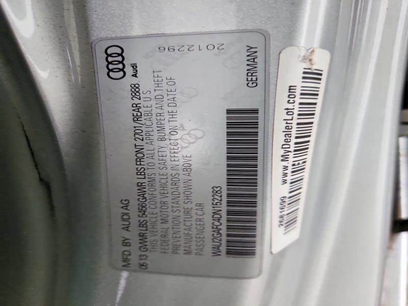 62089456 :رقم المزاد ، WAU2GAFC4DN152283 vin ، 2013 Audi A7 مزاد بيع