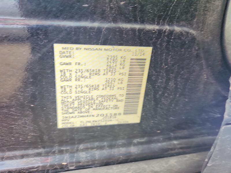 Продаж на аукціоні авто 2015 Nissan Murano, vin: 5N1AZ2MH4FN201588, номер лоту: 59281676