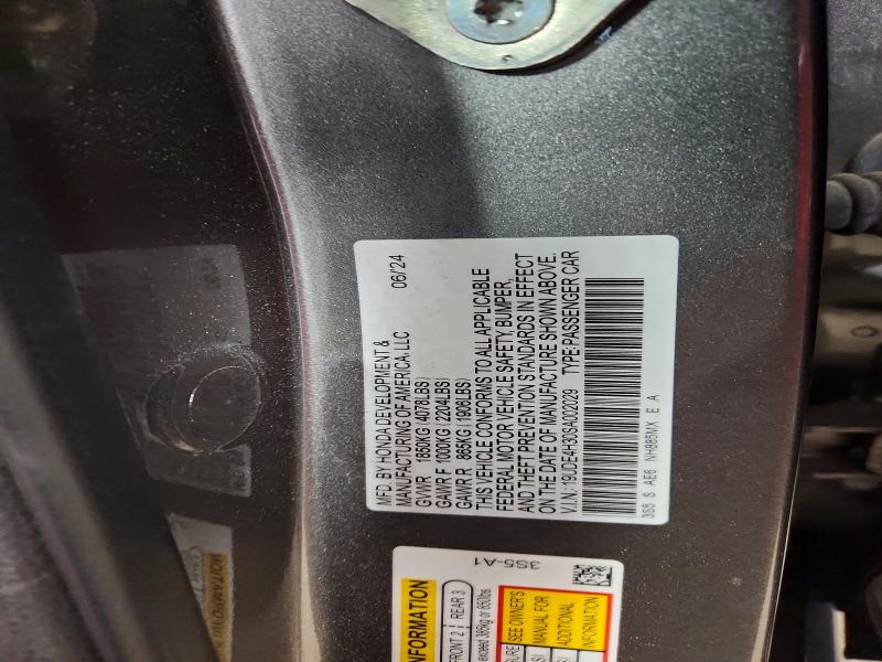 Aukcja sprzedaży 2025 Acura Integra, vin: 19UDE4H30SA002029, numer aukcji: 62221946