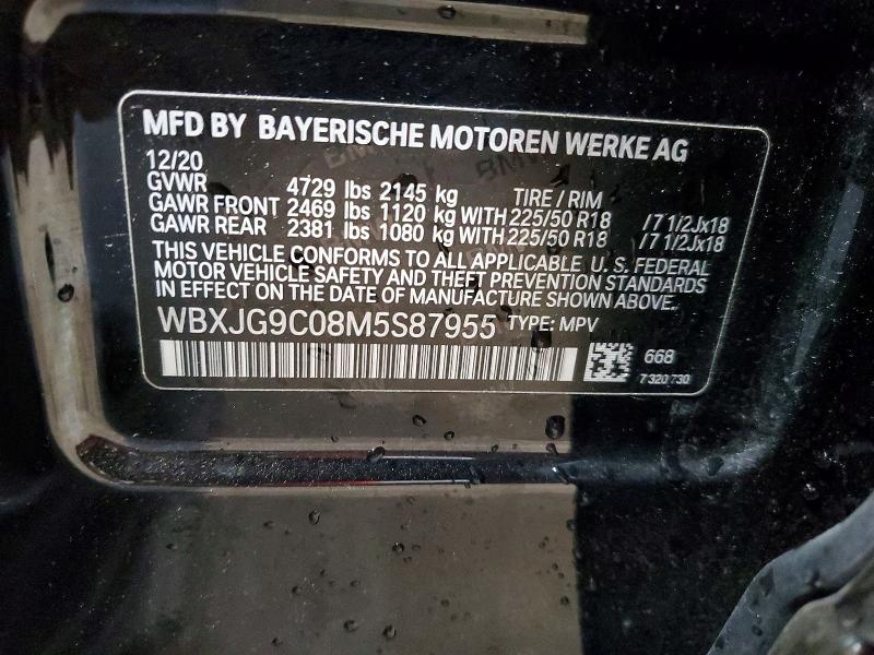 Продажа на аукционе авто 2021 Bmw X1, vin: WBXJG9C08M5S87955, номер лота: 61726076