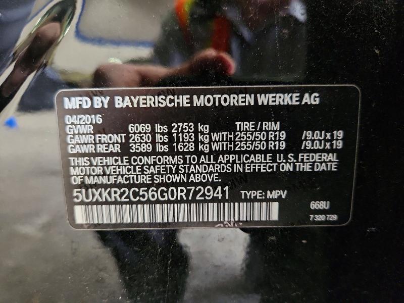 Aukcja sprzedaży 2016 Bmw X5, vin: 5UXKR2C56G0R72941, numer aukcji: 61932616