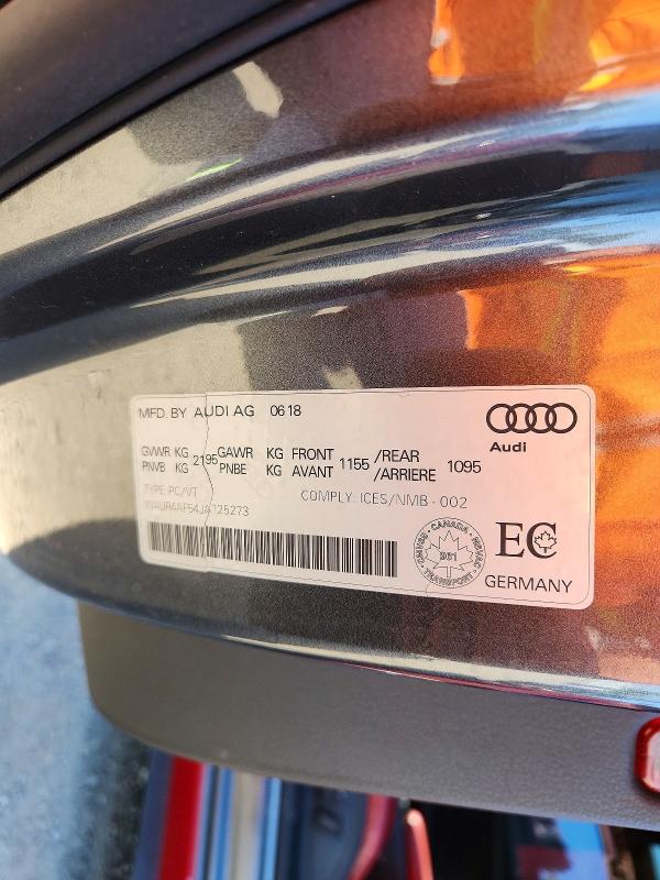 Продажа на аукционе авто 2018 Audi S5, vin: WAUR4AF54JA125273, номер лота: 61186156