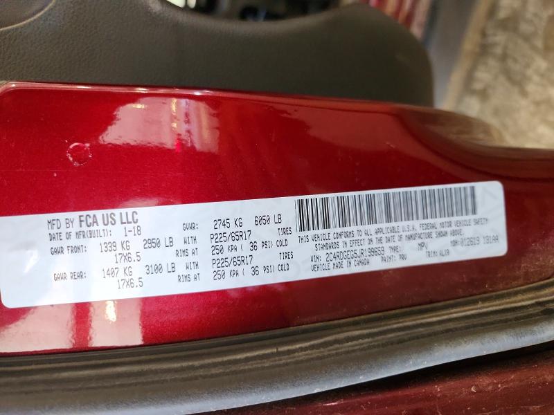 Aukcja sprzedaży 2018 Dodge Grand Caravan, vin: 2C4RDGEG5JR199659, numer aukcji: 60829516