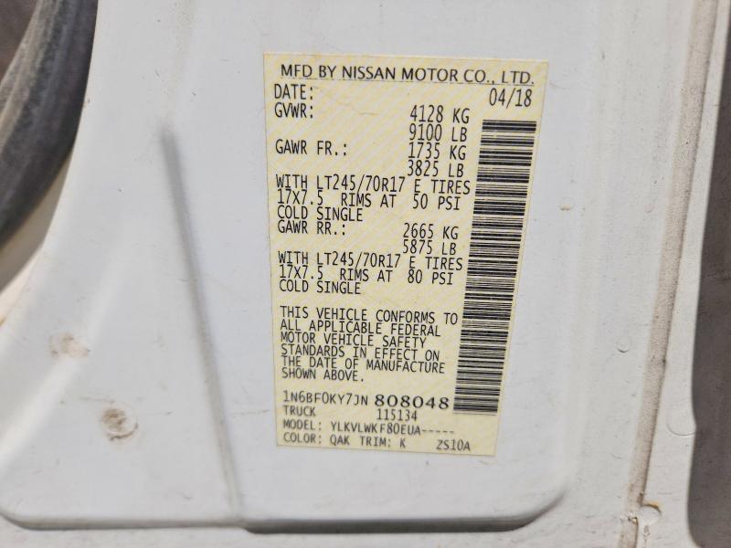 Продажа на аукционе авто 2018 Nissan Nv, vin: 1N6BF0KY7JN808048, номер лота: 64149376