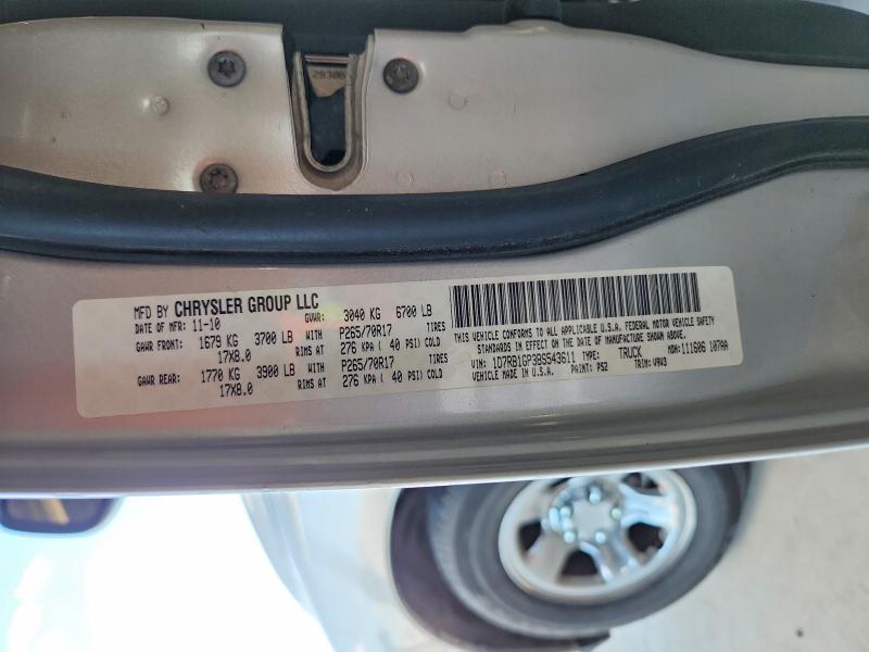 Aukcja sprzedaży 2011 Dodge Ram 1500, vin: 1D7RB1GP3BS543611, numer aukcji: 62522806