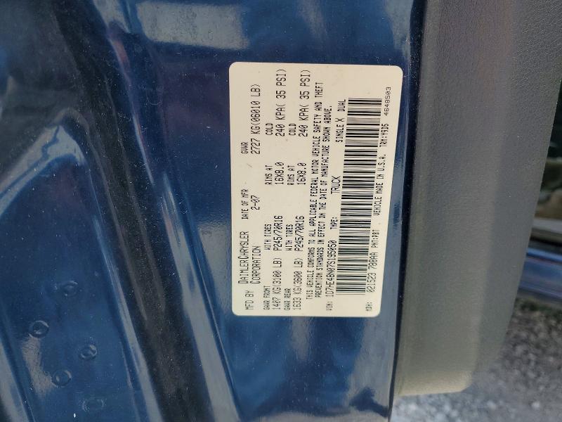Продажа на аукционе авто 2007 Dodge Dakota, vin: 1D7HE48N07S195050, номер лота: 59541076