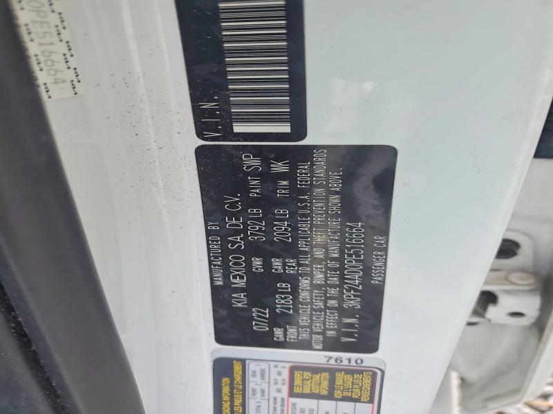 Aukcja sprzedaży 2023 Kia Forte, vin: 3KPF24AD0PE516664, numer aukcji: 62396456