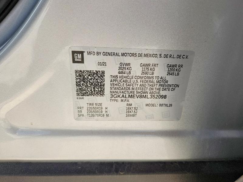 Продаж на аукціоні авто 2021 Gmc Terrain, vin: 3GKALMEV8ML352098, номер лоту: 61101526