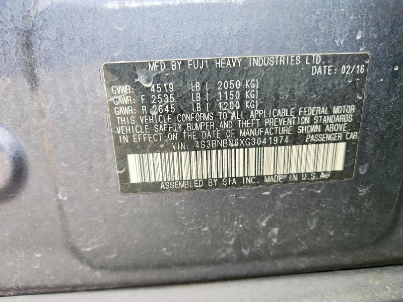 Продаж на аукціоні авто 2016 Subaru Legacy, vin: 4S3BNBN6XG3041974, номер лоту: 61312096