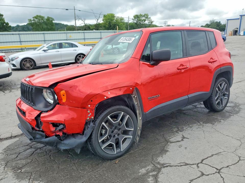 61354306 :رقم المزاد ، ZACNJDAB7MPM41387 vin ، 2021 Jeep Renegade مزاد بيع